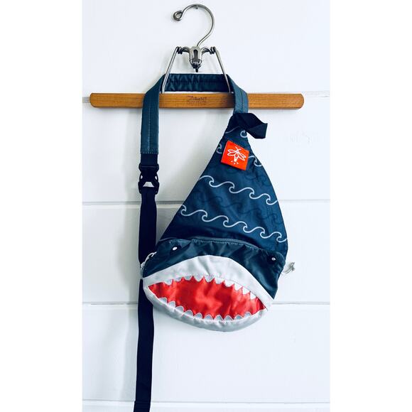 Firefly! Outdoor Gear Finn the Shark Kids' Sling Backpack - Picture 1 of 3